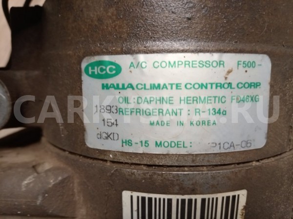 Компрессор кондиционера Hyundai Getz 2008 977011C250 G4EE Hyundai Getz 